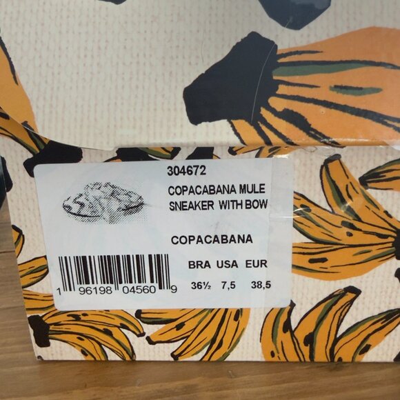 FARM Rio (US7.5) Copacabana Mules Sneakers with Bow - New In Box! - Picture 7 of 7